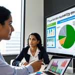 **A diverse group of policy analysts collaborating around a large digital display showing complex data visualizations and charts related to economic trends, environmental sustainability, and social justice initiatives, in a modern, brightly lit government office in the Middle East. Focus on teamwork and problem-solving.**