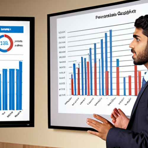 Home 7 **
A young, ambitious political analyst, smartly dressed, giving an engaging presentation. The background shows graphs and charts illustrating policy analysis data. Focus on conveying passion and professionalism. Include Arabic calligraphy in the background subtly referencing "future" or "opportunity."
**
