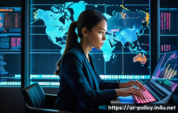 정책분석사 업무 사례별 문제 해결법 - **Prompt 1: The Policy Analyst Navigating a Data Deluge**
    "A highly detailed, wide-angle shot of...