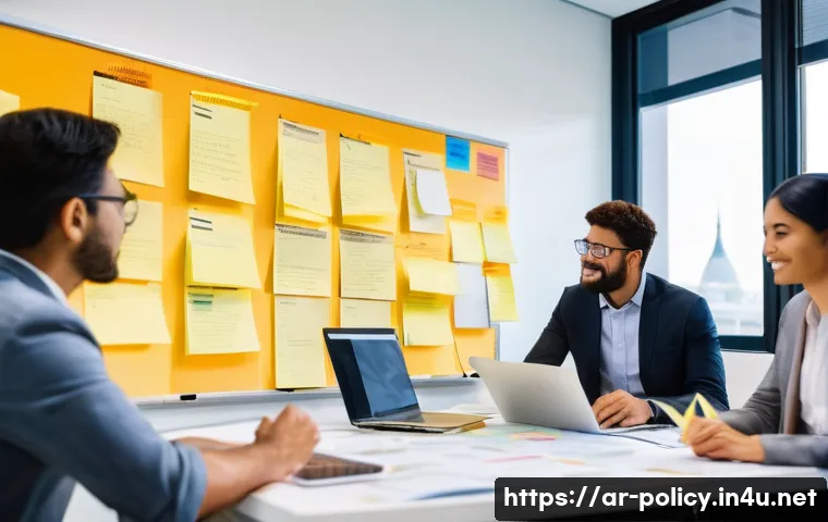 정책분석사와 비전공자의 직무 진입법 - **Prompt 1: Collaborative Policy Brainstorm**
    "A diverse group of five professional adults, cons...