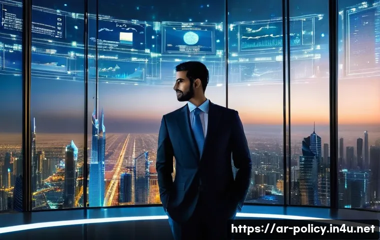 정책분석사와 정책 평가 방법론 - **Prompt:** A discerning male policy analyst, in his mid-30s, of Middle Eastern descent, stands conf...